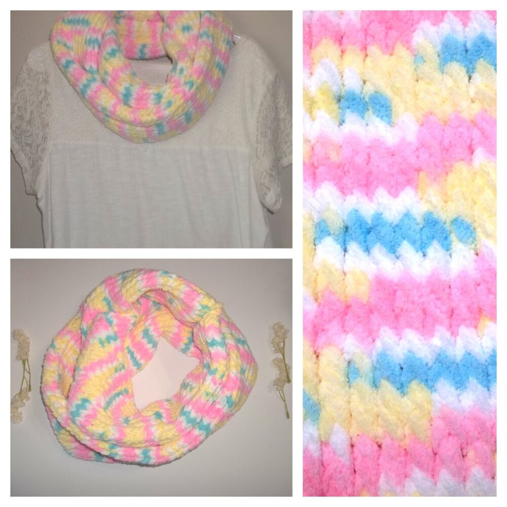 Infinity Scarf Handmade Brand New Fashion Accessory Girl Woman Cowl Girl S80